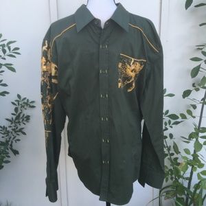 Ak:cess Sz 2XL Classic Style Print Shirt